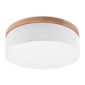 Brilagi - LED Lubinis šviestuvas BELLADONNA 3xE27/15W/230V baltas/ąžuolinis