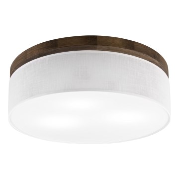Brilagi - LED Lubinis šviestuvas BELLADONNA 3xE27/15W/230V diametras 50 cm balta/ąžuolas