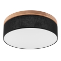 Brilagi - LED Lubinis šviestuvas BELLADONNA 3xE27/15W/230V juodas/ąžuolas