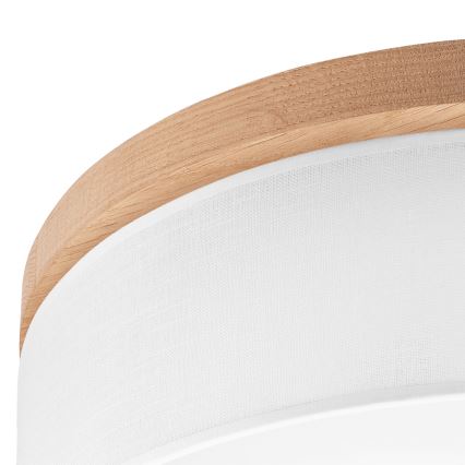 Brilagi - LED Lubinis šviestuvas BELLADONNA 3xE27/15W/230V skersmuo 50 cm balta/ąžuolas