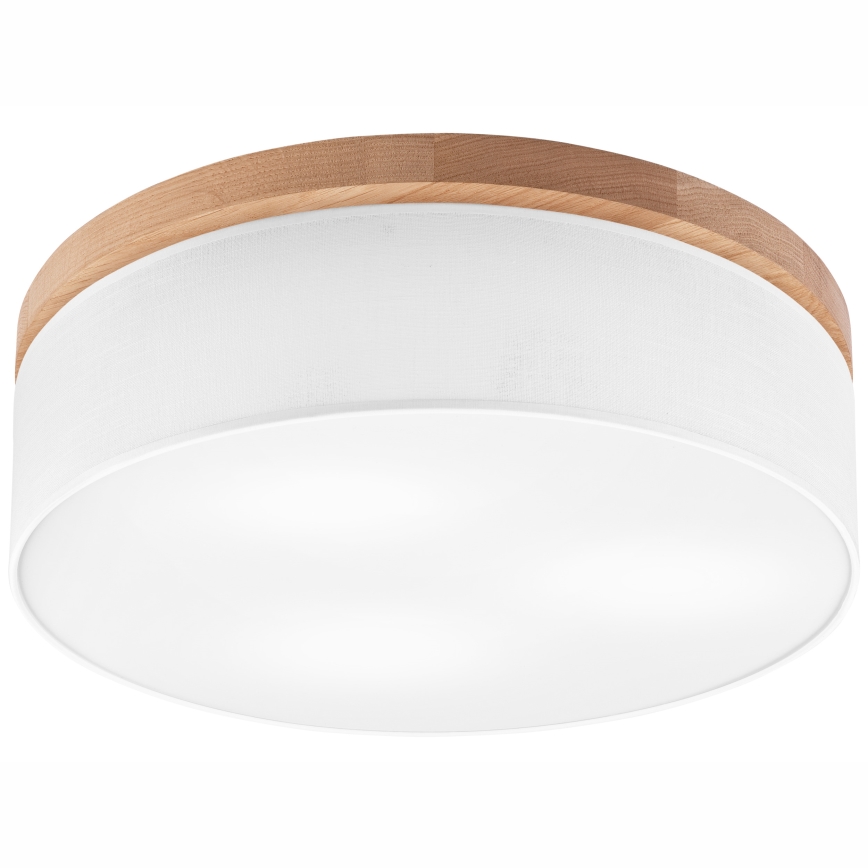 Brilagi - LED Lubinis šviestuvas BELLADONNA 3xE27/15W/230V skersmuo 50 cm balta/ąžuolas