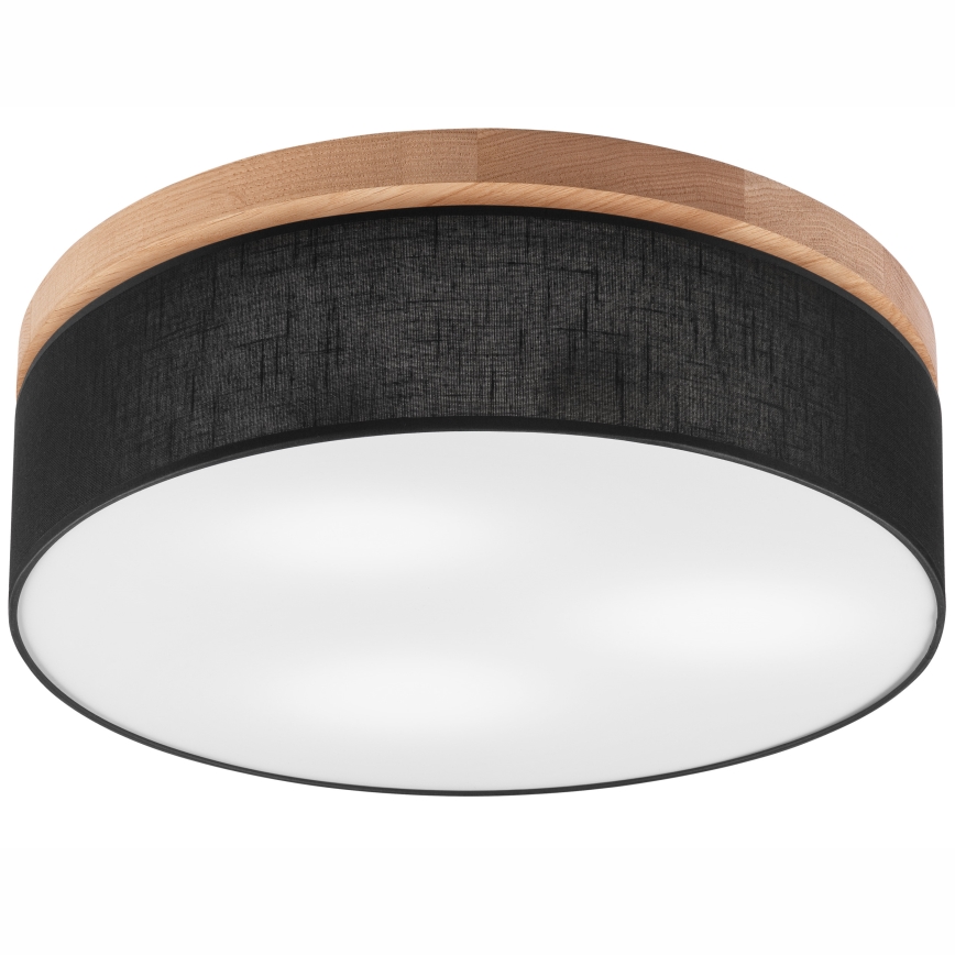 Brilagi - LED Lubinis šviestuvas BELLADONNA 3xE27/15W/230V skersmuo 50 cm juoda/ąžuolas