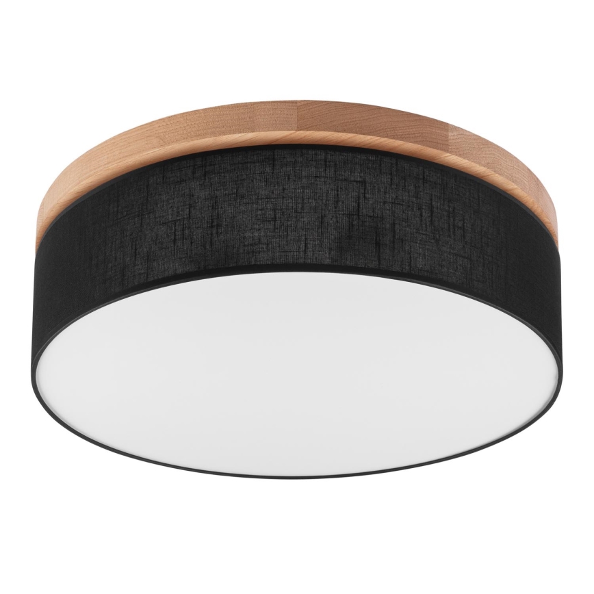 Brilagi - LED Lubinis šviestuvas BELLADONNA 3xE27/15W/230V skersmuo 50 cm juoda/ąžuolas