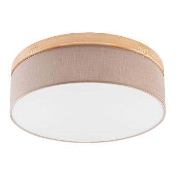 Brilagi - LED Lubinis šviestuvas BELLADONNA 3xE27/15W/230V skersmuo 50 cm, smėlio spalvos/pušis