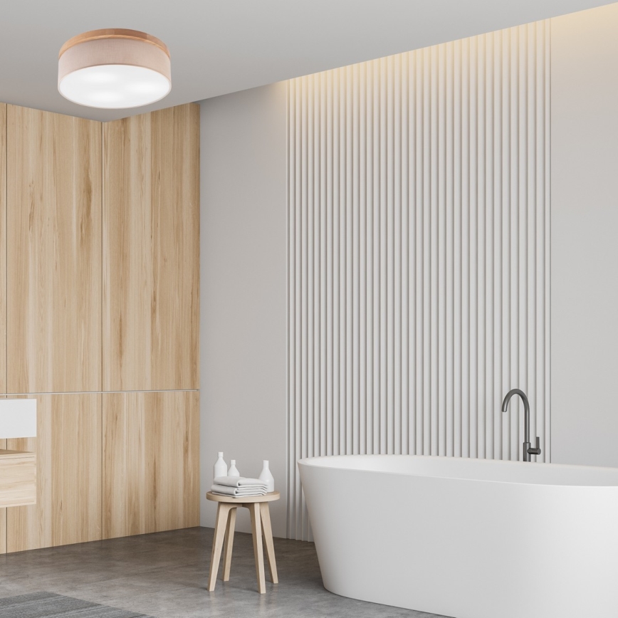 Brilagi - LED Lubinis šviestuvas BELLADONNA 3xE27/15W/230V smėlio spalvos/ąžuolas