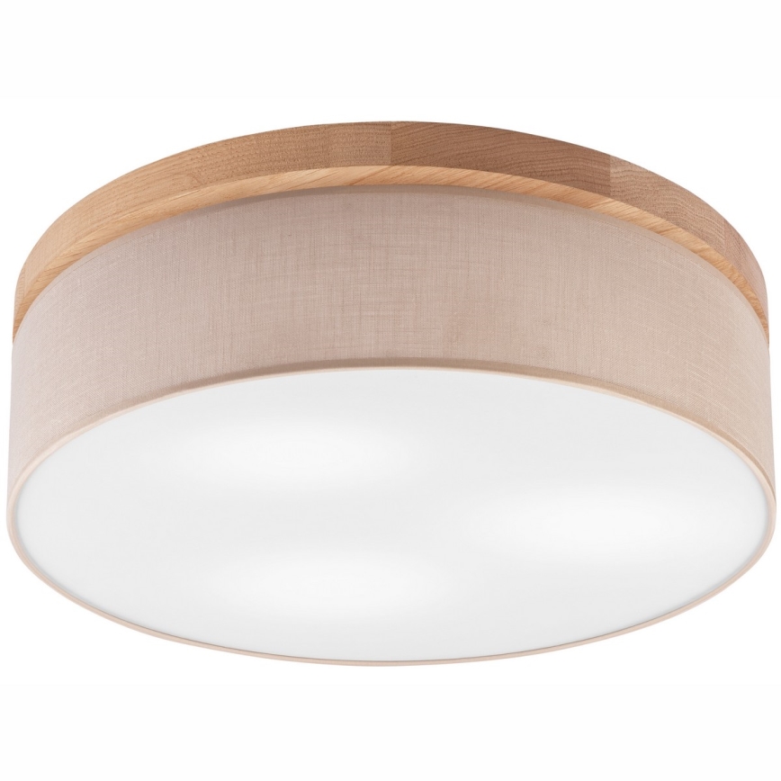 Brilagi - LED Lubinis šviestuvas BELLADONNA 3xE27/15W/230V smėlio spalvos/ąžuolas