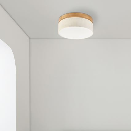 Brilagi - LED Lubinis šviestuvas BELLADONNA LED/20W/230V diametras 30 cm kremas/ąžuolas