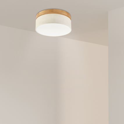 Brilagi - LED Lubinis šviestuvas BELLADONNA LED/20W/230V diametras 30 cm kremas/ąžuolas