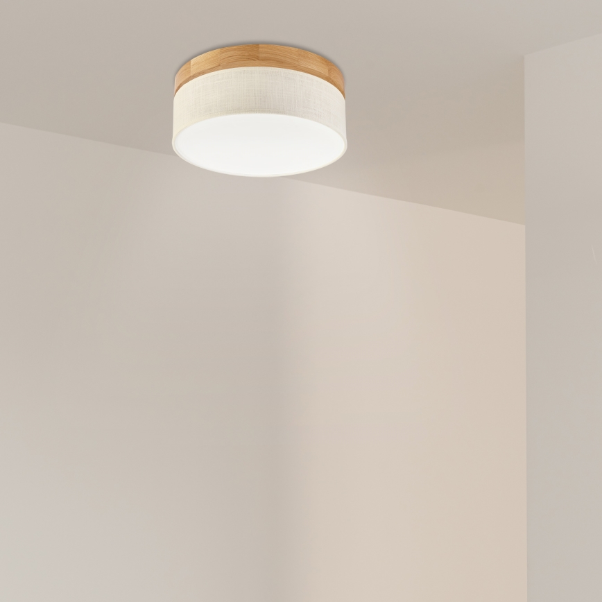 Brilagi - LED Lubinis šviestuvas BELLADONNA LED/20W/230V diametras 30 cm kremas/ąžuolas