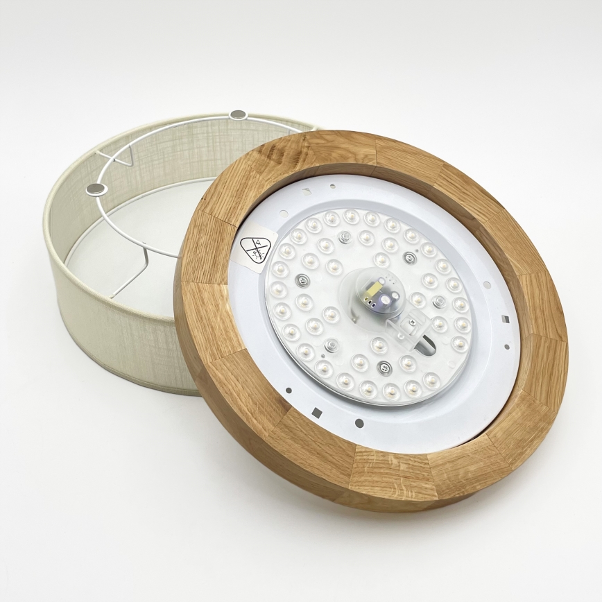 Brilagi - LED Lubinis šviestuvas BELLADONNA LED/20W/230V diametras 30 cm kremas/ąžuolas