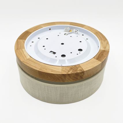 Brilagi - LED Lubinis šviestuvas BELLADONNA LED/20W/230V diametras 30 cm kremas/ąžuolas