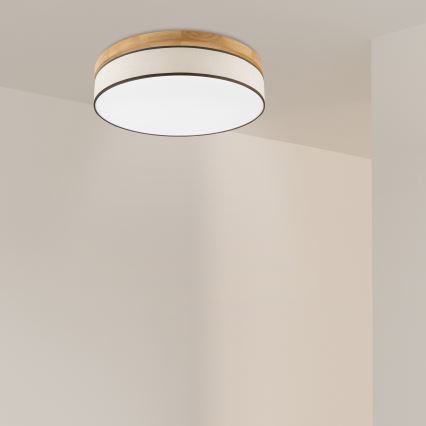 Brilagi - LED Lubinis šviestuvas BELLADONNA LED/36W/230V 50 cm kreminis/ąžuolas