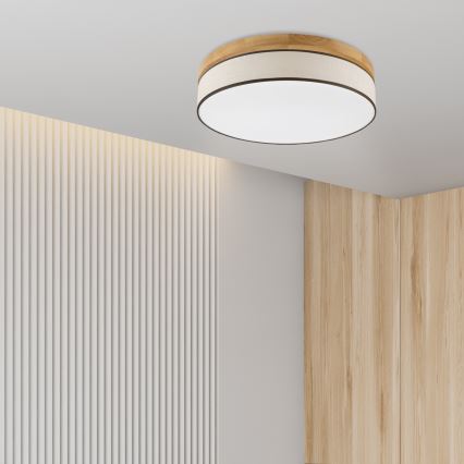 Brilagi - LED Lubinis šviestuvas BELLADONNA LED/36W/230V 50 cm kreminis/ąžuolas
