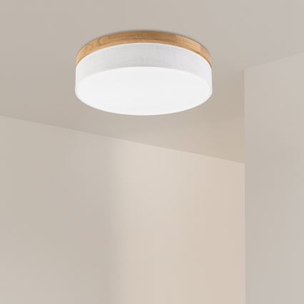 Brilagi - LED Lubinis šviestuvas BELLADONNA LED/36W/230V diametras 50 cm balta/ąžuolas