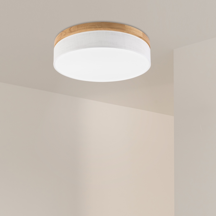 Brilagi - LED Lubinis šviestuvas BELLADONNA LED/36W/230V diametras 50 cm balta/ąžuolas