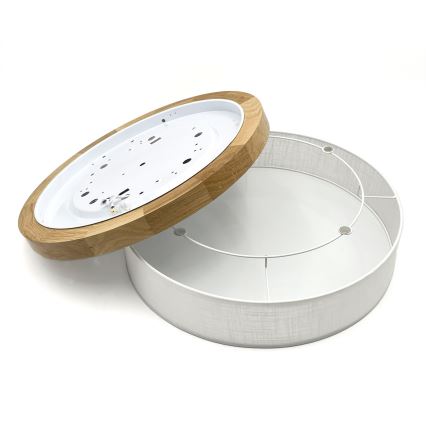 Brilagi - LED lubinis šviestuvas BELLADONNA LED/36W/230V skersmuo 40 cm balta/ąžuolas