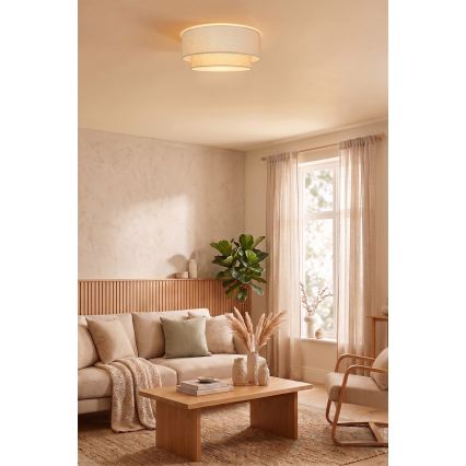Brilagi - LED lubinis šviestuvas BOHO ECO 1xE27/10W/230V Ø 40 cm kreminis