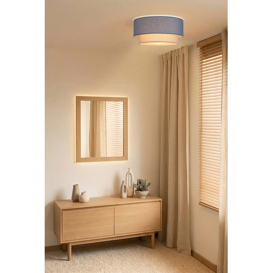Brilagi - LED lubinis šviestuvas BOHO ECO 1xE27/10W/230V Ø 40 cm mėlyna/kreminė