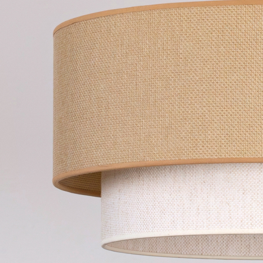 Brilagi - LED lubinis šviestuvas BOHO ECO 1xE27/10W/230V Ø 40 cm smėlinė/kreminė