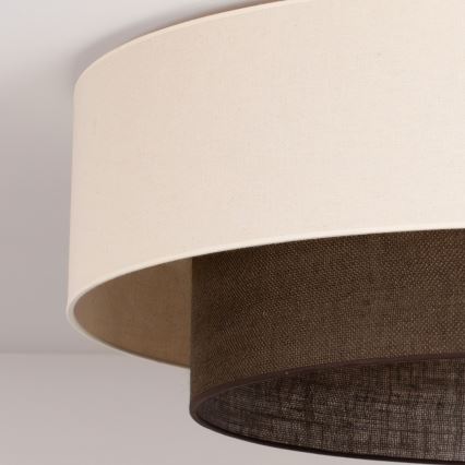 Brilagi - LED lubinis šviestuvas BOHO STYLE 3xE27/15W/230V skersmuo 80 cm kreminė/ruda