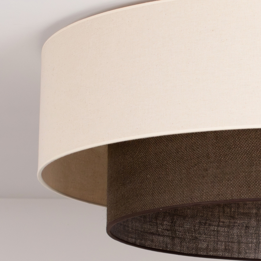 Brilagi - LED lubinis šviestuvas BOHO STYLE 3xE27/15W/230V skersmuo 80 cm kreminė/ruda