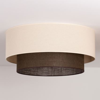 Brilagi - LED lubinis šviestuvas BOHO STYLE 3xE27/15W/230V Ø 60 cm kreminė/ruda