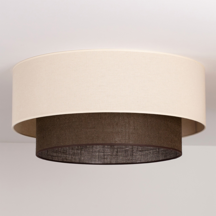 Brilagi - LED lubinis šviestuvas BOHO STYLE 3xE27/15W/230V Ø 60 cm kreminė/ruda