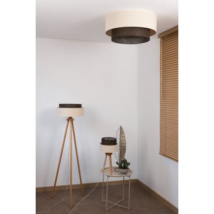 Brilagi - LED lubinis šviestuvas BOHO STYLE 3xE27/15W/230V Ø 60 cm kreminė/ruda