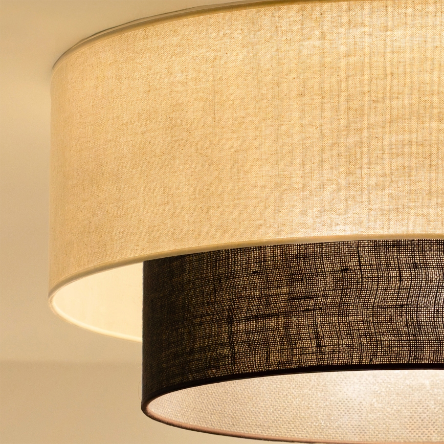 Brilagi - LED lubinis šviestuvas BOHO STYLE 3xE27/15W/230V Ø 60 cm kreminė/ruda