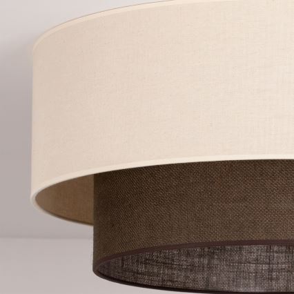 Brilagi - LED lubinis šviestuvas BOHO STYLE 3xE27/15W/230V Ø 60 cm kreminė/ruda