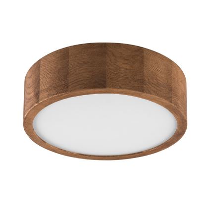 BRILAGI - LED lubinis šviestuvas CARVALHO 1xE27/15W/230V, ąžuolas/vyšnia, skersmuo 27 cm