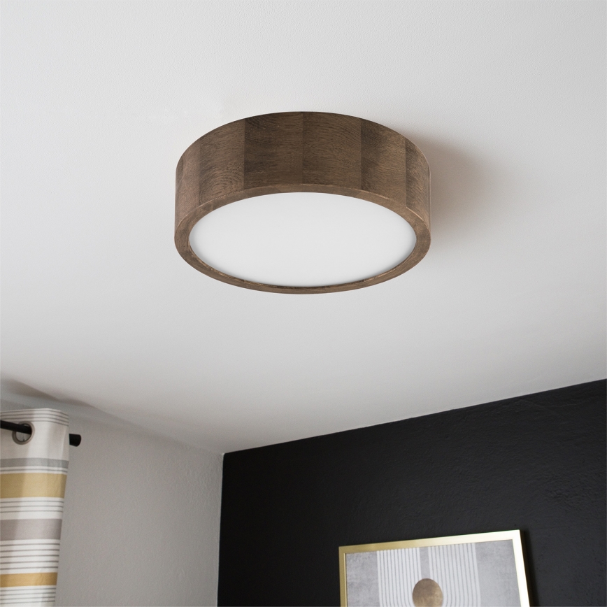 Brilagi - LED Lubinis šviestuvas CARVALHO 1xE27/60W/230V ąžuolas diametras 27 cm