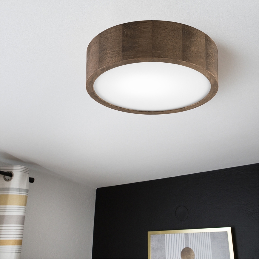 Brilagi - LED Lubinis šviestuvas CARVALHO 1xE27/60W/230V ąžuolas diametras 27 cm