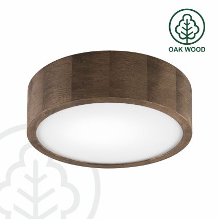 Brilagi - LED Lubinis šviestuvas CARVALHO 1xE27/60W/230V ąžuolas diametras 27 cm