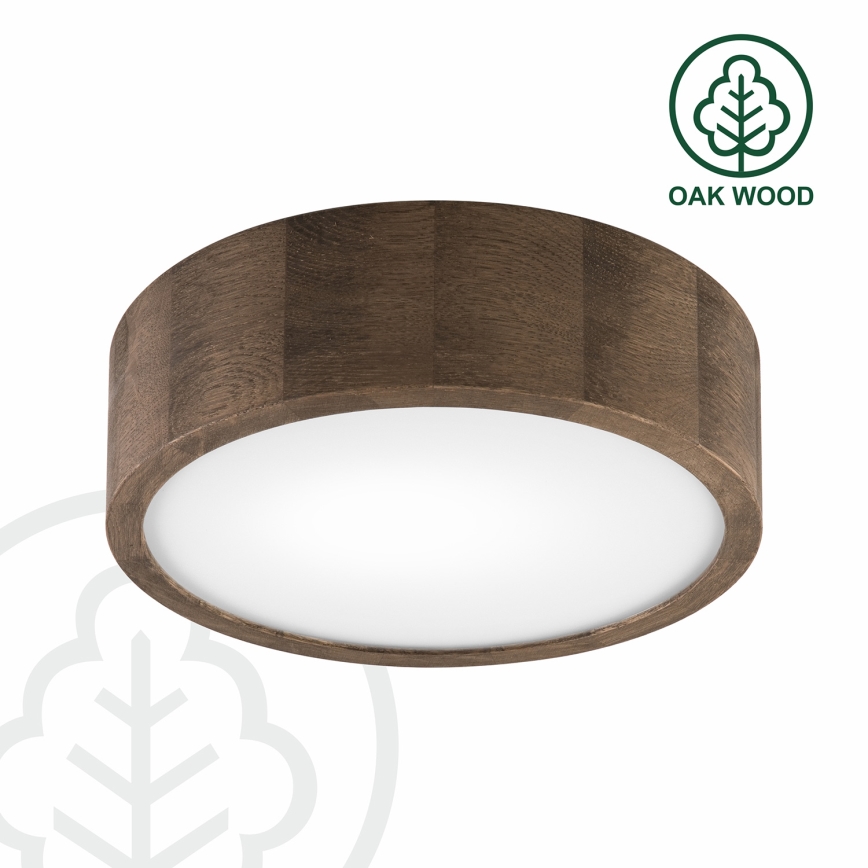 Brilagi - LED Lubinis šviestuvas CARVALHO 1xE27/60W/230V ąžuolas diametras 27 cm