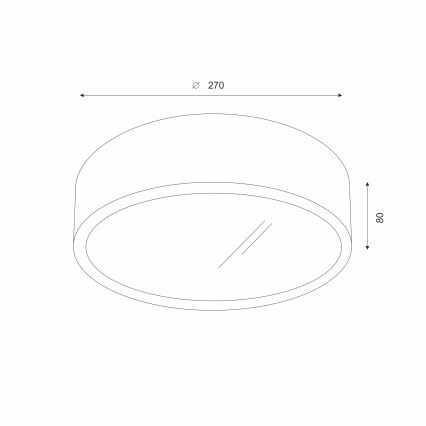 Brilagi - LED lubinis šviestuvas CARVALHO 1xE27/60W/230V ąžuolas vyšnia diametras 27 cm