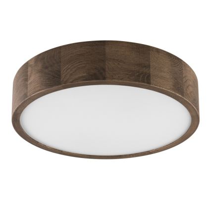 Brilagi - LED lubinis šviestuvas CARVALHO 2xE27/15W/230V ąžuolas/riešutas, skersmuo 37 cm