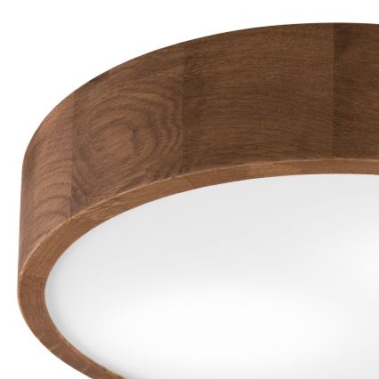 Brilagi - LED lubinis šviestuvas CARVALHO 2xE27/60W/230V ąžuolas vyšnia diametras 37 cm