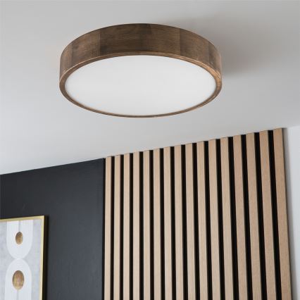 Brilagi - LED Lubinis šviestuvas CARVALHO 3xE27/60W/230V ąžuolas diametras 47 cm