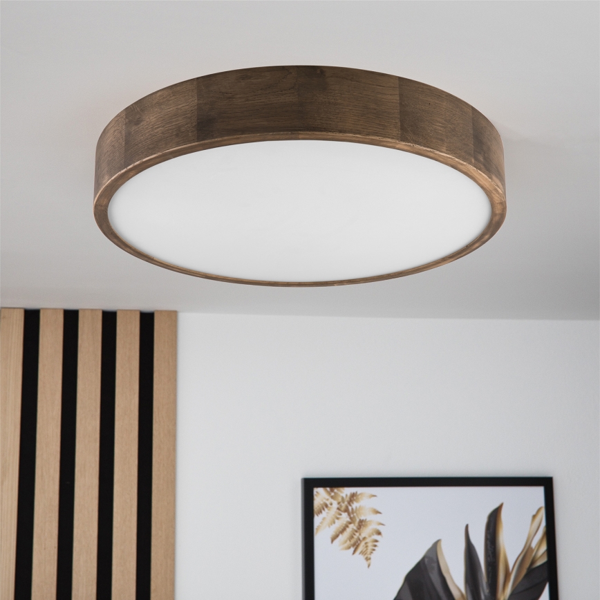 Brilagi - LED Lubinis šviestuvas CARVALHO 3xE27/60W/230V ąžuolas diametras 47 cm