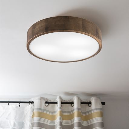 Brilagi - LED Lubinis šviestuvas CARVALHO 3xE27/60W/230V ąžuolas diametras 47 cm