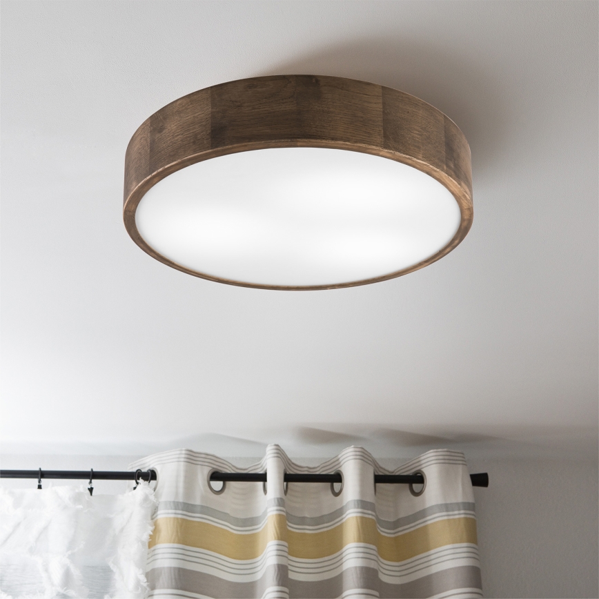 Brilagi - LED Lubinis šviestuvas CARVALHO 3xE27/60W/230V ąžuolas diametras 47 cm