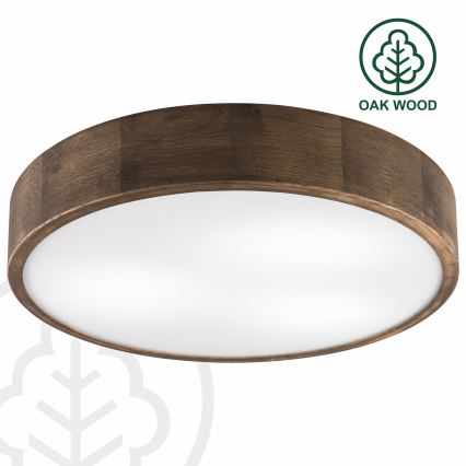Brilagi - LED Lubinis šviestuvas CARVALHO 3xE27/60W/230V ąžuolas diametras 47 cm