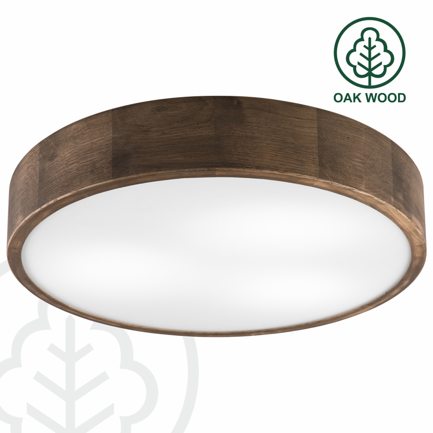 Brilagi - LED Lubinis šviestuvas CARVALHO 3xE27/60W/230V ąžuolas diametras 47 cm