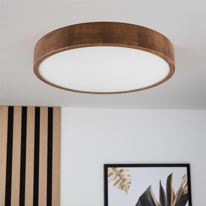 Brilagi - LED lubinis šviestuvas CARVALHO 3xE27/60W/230V ąžuolas vyšnia diametras 47 cm