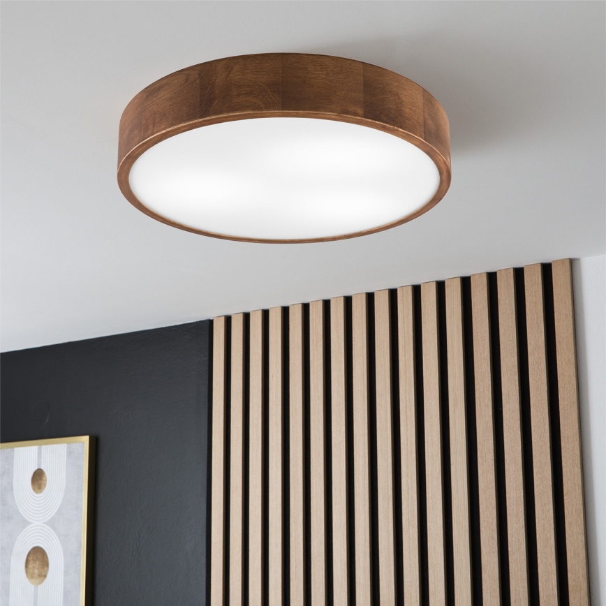 Brilagi - LED lubinis šviestuvas CARVALHO 3xE27/60W/230V ąžuolas vyšnia diametras 47 cm