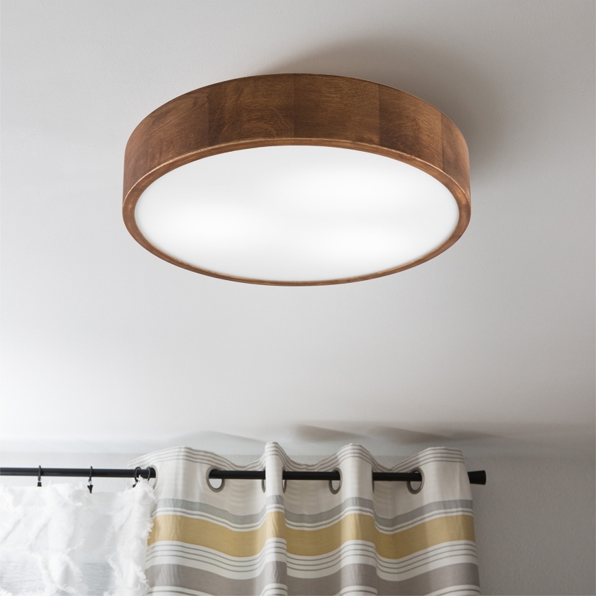 Brilagi - LED lubinis šviestuvas CARVALHO 3xE27/60W/230V ąžuolas vyšnia diametras 47 cm