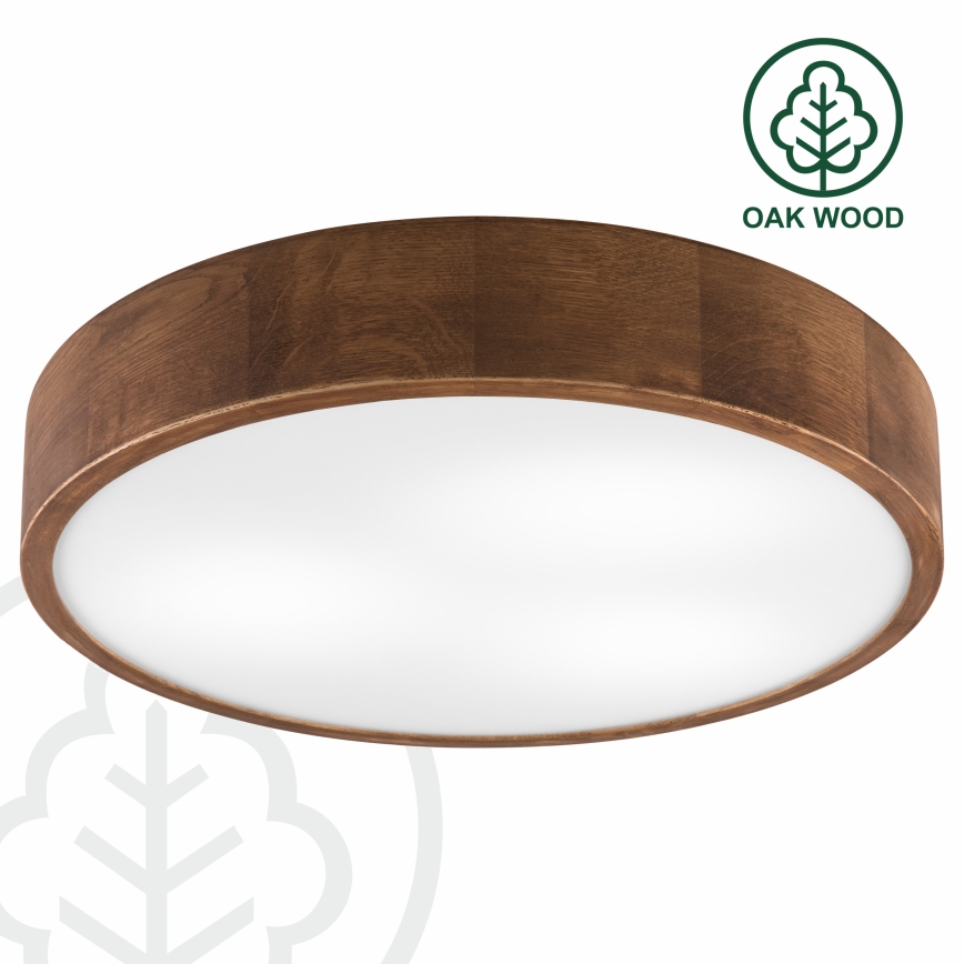Brilagi - LED lubinis šviestuvas CARVALHO 3xE27/60W/230V ąžuolas vyšnia diametras 47 cm