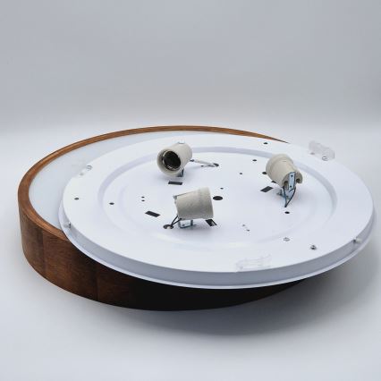 Brilagi - LED lubinis šviestuvas CARVALHO 3xE27/60W/230V ąžuolas vyšnia diametras 47 cm