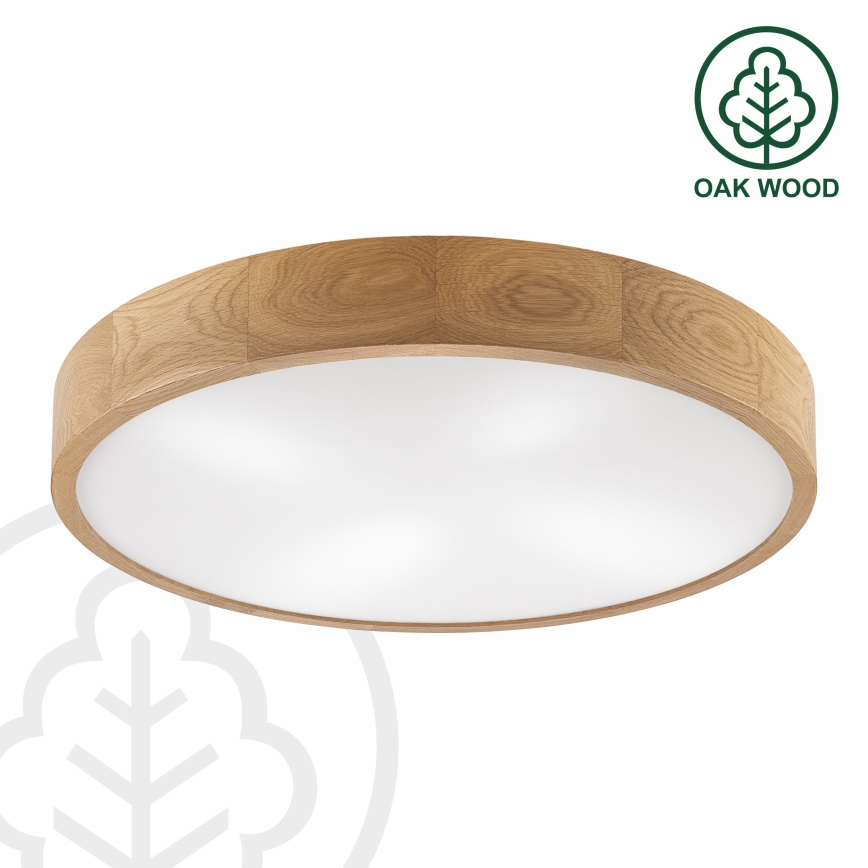 Brilagi - LED lubinis šviestuvas CARVALHO 4xE27/60W/230V ąžuolas skersm. 57,5 cm